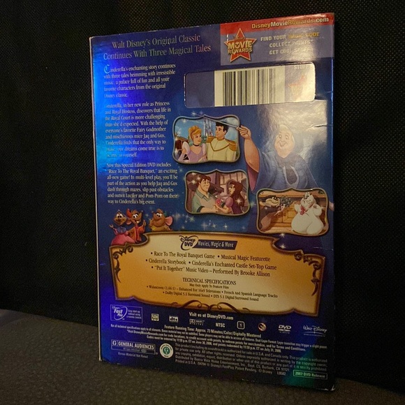 Walt Disney Cinderella II - Dreams Come True /Special Edition (DVD)- used - Picture 2 of 3